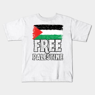 Free Palestine Flag Kids T-Shirt